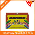 wax crayons in box